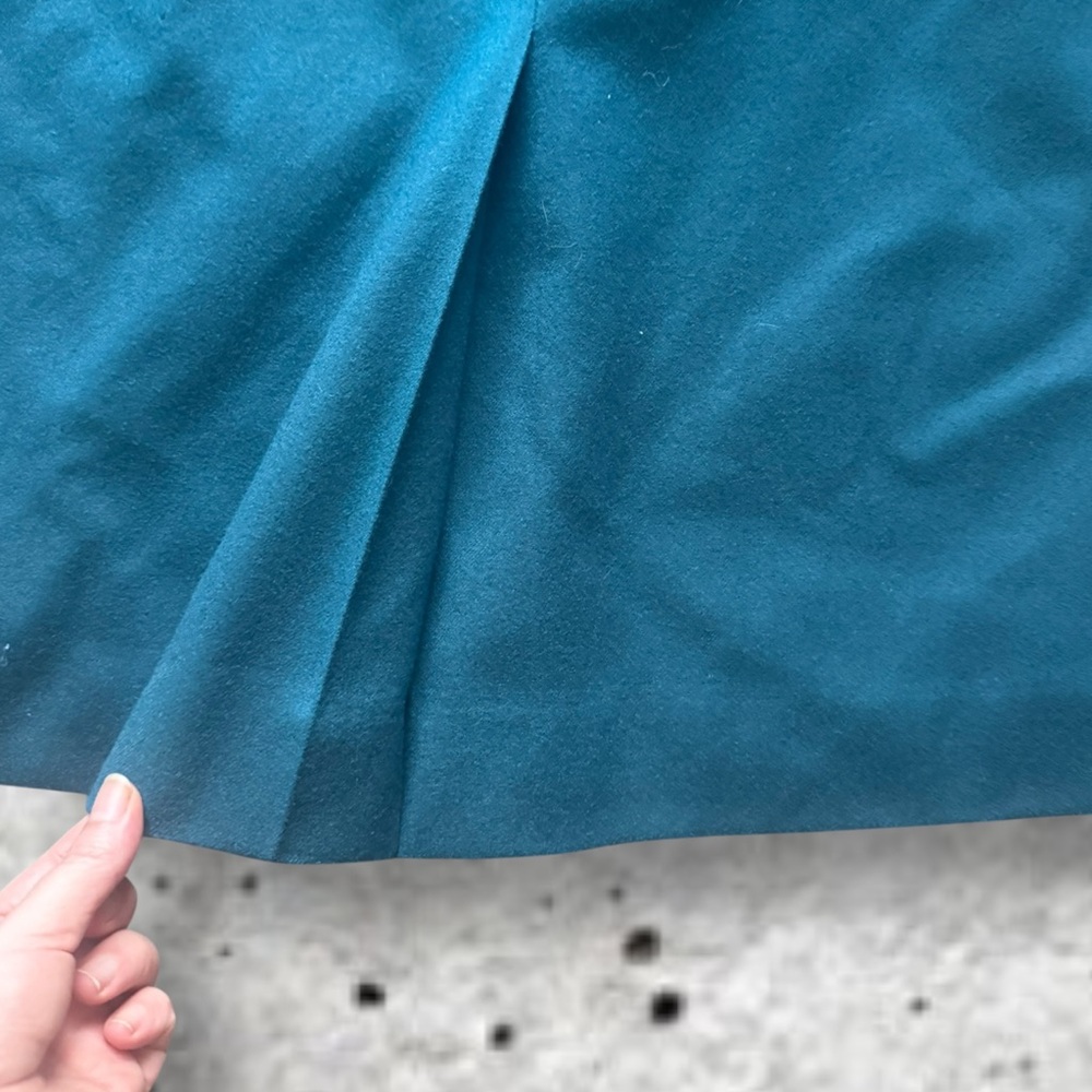 Vintage Pendleton Solid Green Side Button Wool A-… - image 4